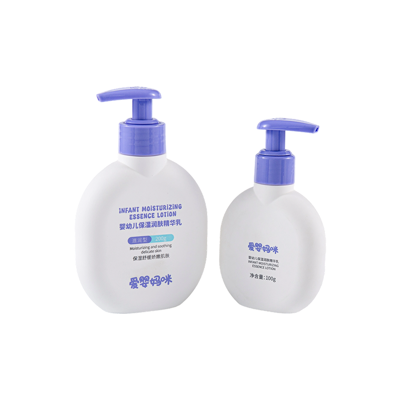 Egyszerű és gyönyörű lila burkolatú kerek PE palack