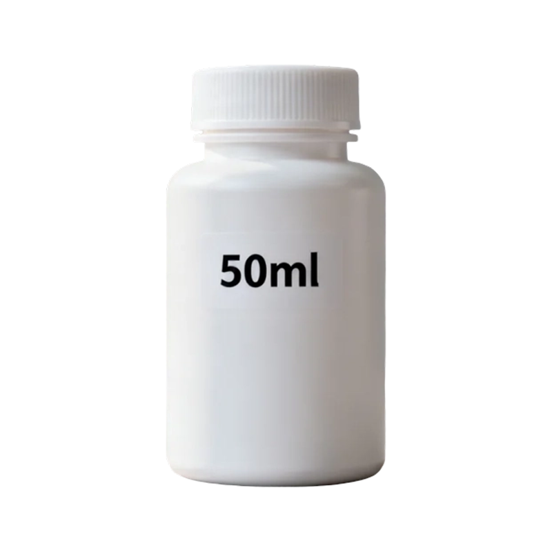 50 ml-es 100 ml-es kerek HDPE gyógyszertabletta üres műanyag palack